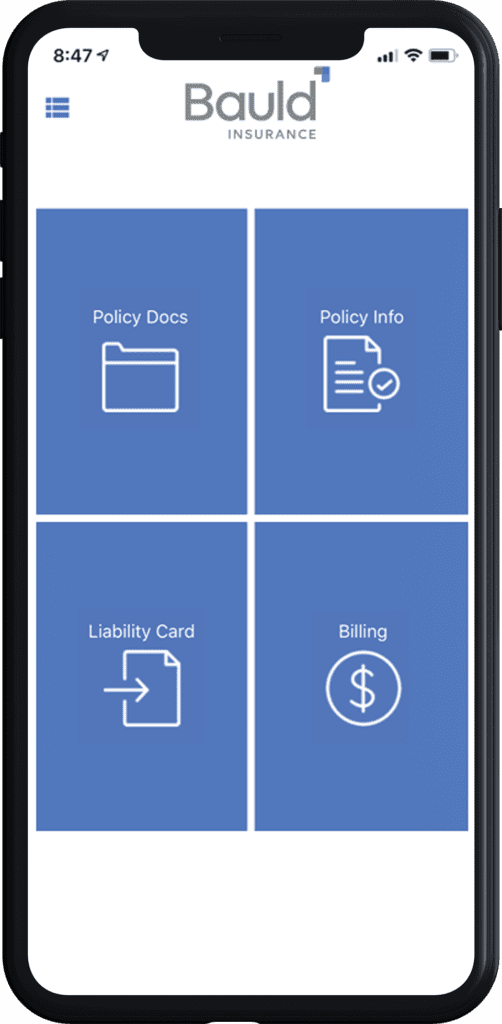 Bauld Insurance mobile app