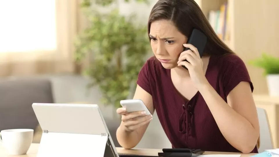Female business consultant dealing with a cyber security attack