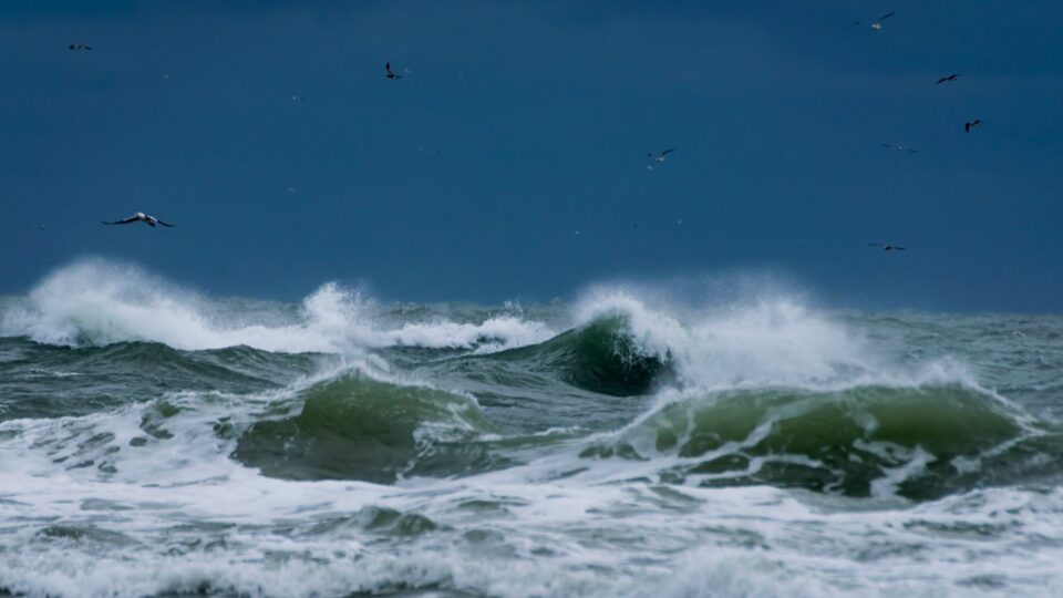 Stormy seas of the coast of Nova Scotia