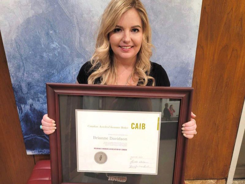 Bree Davidson shows CAIB certification