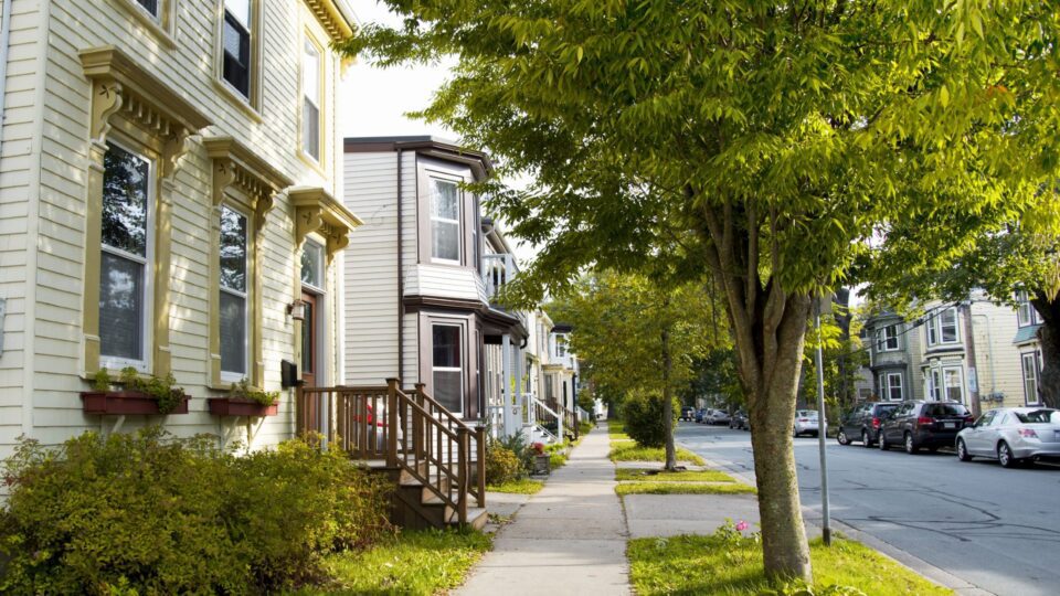 Mid-19th century homes in Halifax Nova Scotia